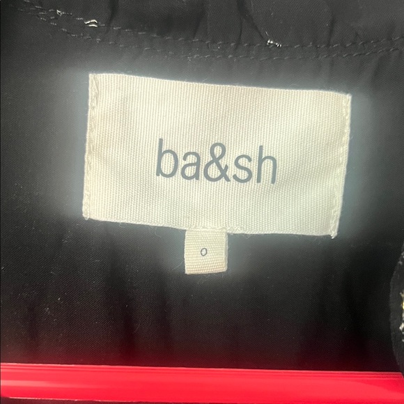 Ba&sh Black Blouse with Gold Pattern - Picture 2 of 4